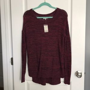 maroon jegging sweater